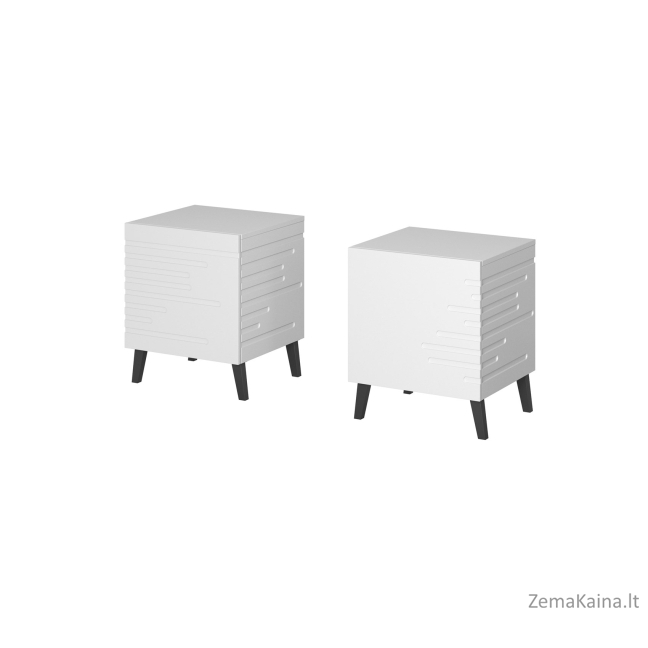 Cama Naktinis staliukas NOVA 44x40x52 matinis baltas