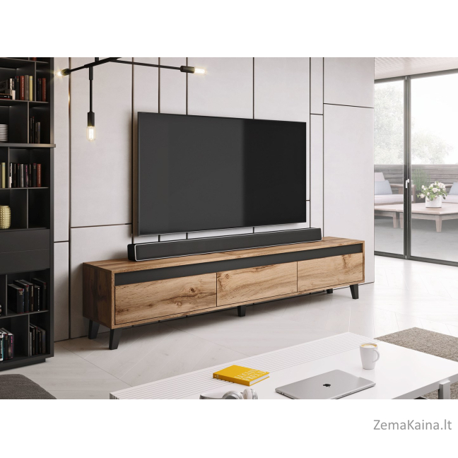 Cama RTV NORD TV stovas / baldas garso ir vaizdo aparatūrai 3 stalčiai 2
