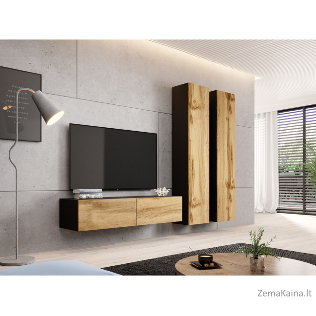 Cama RTV VIGO140 C/DW TV stovas / baldas garso ir vaizdo aparatūrai 2 spintos 3