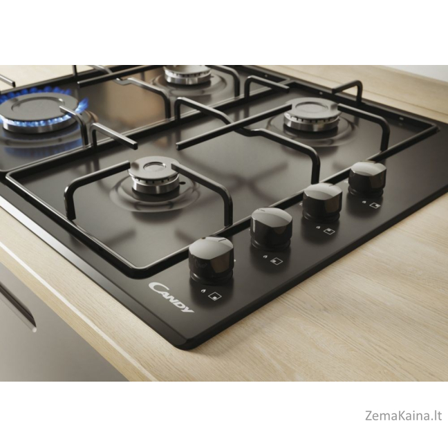 Candy CHW6LBB Juoda Įmontuoti 60 cm Dujinė 4 zone(s) 4