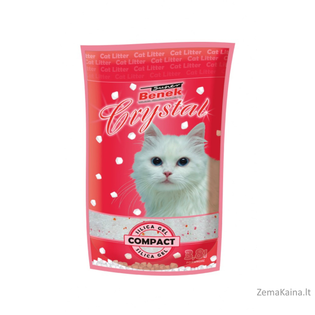 Certech Litter Super Crystal Compact Natural - Silikoninis kačių kraikas 13 kg