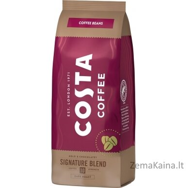 Costa Coffee Signature Blend tamsios kavos pupelės 500g 1