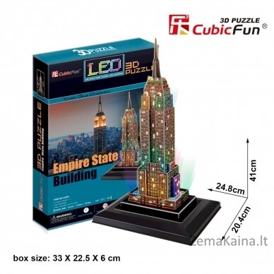 CUBICFUN 3D dėlionė „Empire State pastatas“ (LED) 1