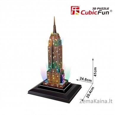 CUBICFUN 3D dėlionė „Empire State pastatas“ (LED) 2