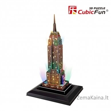 CUBICFUN 3D dėlionė „Empire State pastatas“ (LED) 3