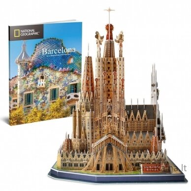 CUBICFUN 3D dėlionė iš serijos „National Geographic“ - „Sagrada Familia“