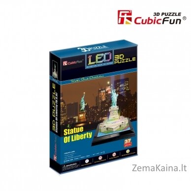 CUBICFUN 3D dėlionė „Laisvės statula“ (LED) 1