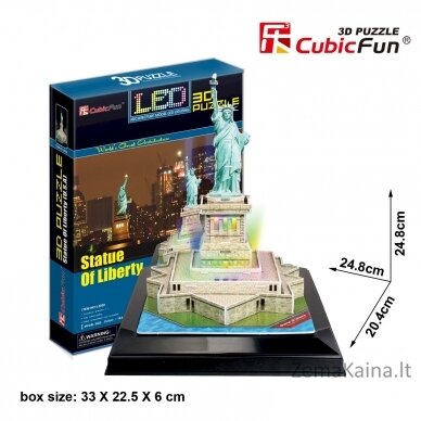 CUBICFUN 3D dėlionė „Laisvės statula“ (LED) 2
