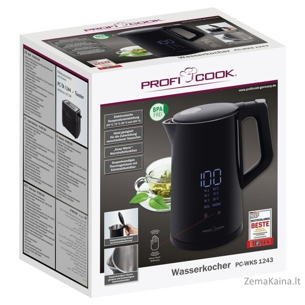 Czajnik elektryczny dotykowy PROFICOOK PC-WKS 1243 7