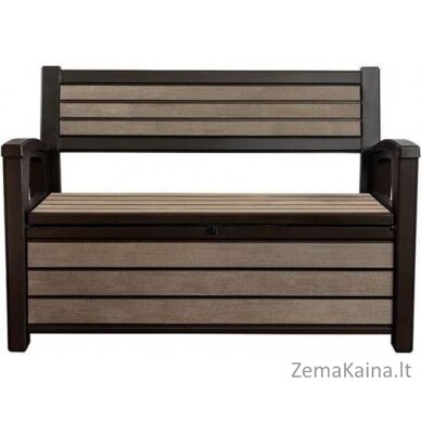 Daiktadėžė - suoliukas Keter HUDSON STORAGE BENCH 227l ruda, 235687