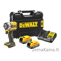 DEWALT SPŪGINIS VERŽTAKLIS 1/2" 18V DCF921E2T 406Nm 2x1.7Ah MAITINIMO KIETUKAS