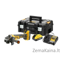 DEWALT kampinis šlifuoklis 18V DCG409H2T 2x5,0Ah FLEXVOLT PRIVALUMAS