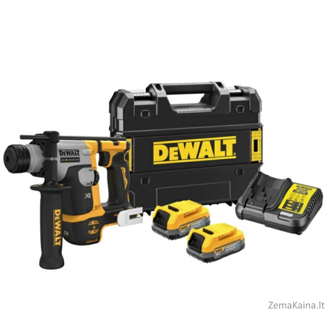 DEWALT GRĘŽIMO KJŪKAS SDS-PLUS 18V 1.4J 2x1.7Ah POWERSTACK DCH172E2T