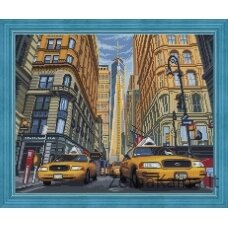 Deimantinė mozaika New York Taxi AZ-1707 50x40cm