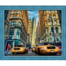 Deimantinė mozaika New York Taxi AZ-1707 50x40cm