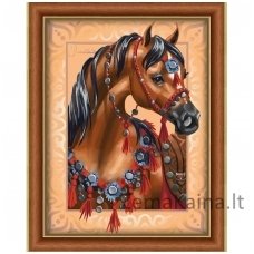Deimantinė mozaika paveikslas - ARAB HORSE AZ-1605