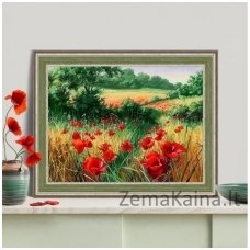 Deimantines mozaikos rinkinys - POPPIES IN THE FIELD AZ-1682