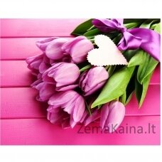 Deimantines mozaikos rinkinys - TULIPS AND LOVE WD022