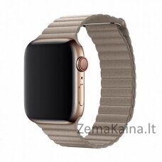 Devia Elegant Leather Loop(44mm) for Apple Watch stone