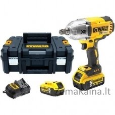 SMŪGINIS VERŽLIASŪKIS DEWALT DCF899P2-QW, 2X5,0 AH AKUM.