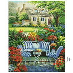 Deimantines mozaikos rinkinys - FLOWER GARDEN WD097