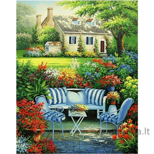 Deimantines mozaikos rinkinys - FLOWER GARDEN WD097