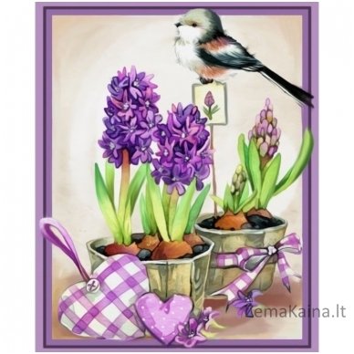 Deimantinė mozaika paveikslas - Hyacinths Aroma AZ-1467