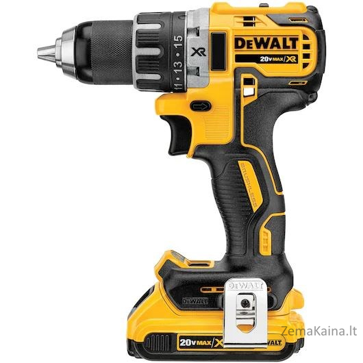 DeWALT DCD791D2-QW grąžtas Beraktė Juoda, Geltona 1,5 kg 2 x 2 Ah 5