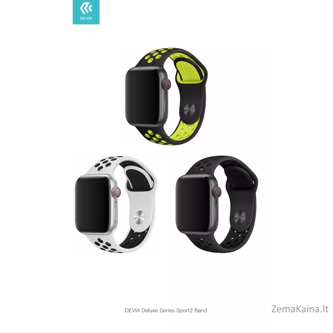 Devia Deluxe Series Sport Band for Apple Watch 44mm Yellow 3