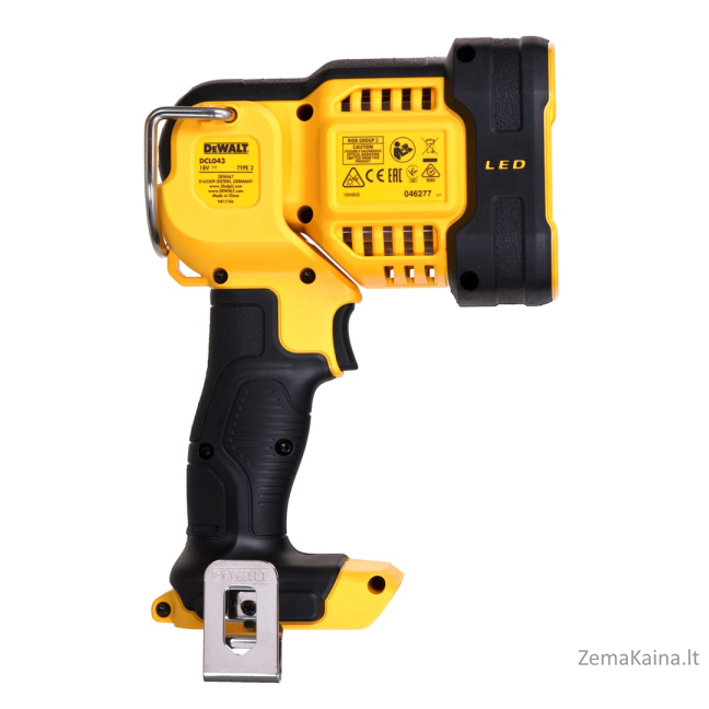 DeWALT DCL043-XJ darbinis šviestuvas LED Juoda, Geltona 2