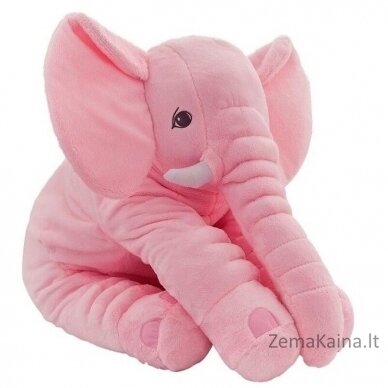 Didelis pliušinis drambliukas - rožinis 3