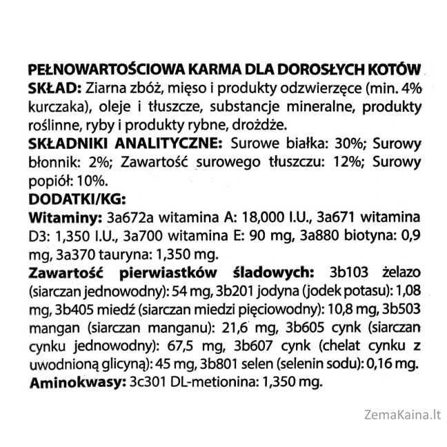 Divinus Cat Complete dla kotów dorosłych 2kg 2