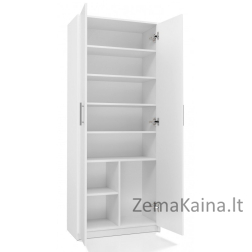 Dokumentų spinta OLIV 2D 74x35x180 cm, balta