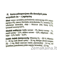 Dolina Noteci Rafi su ėriena, spanguolėmis ir mėlynėmis - šlapias ėdalas šunims - 400g