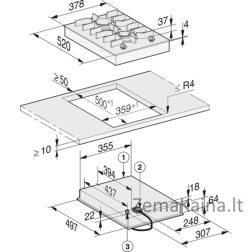 Domino kaitlentė Miele CS 7102-1 FL