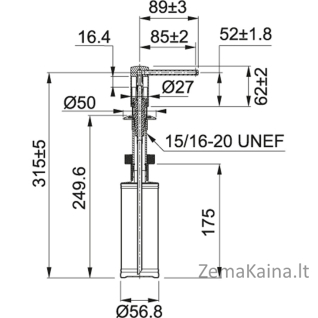 Dozatorius Franke Comfort chrom 119.0584.065