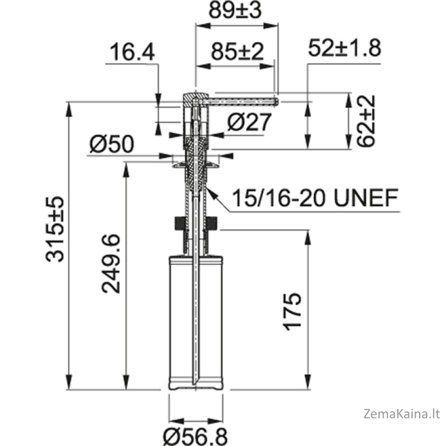 Dozatorius Franke Comfort chrom 119.0584.065 1