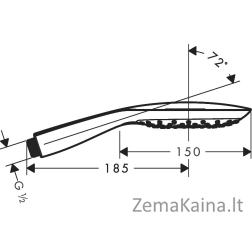 Dušo galvutė Hansgrohe PuraVida 3 Jet, 28557000
