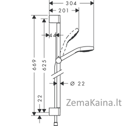 Dušo komplektas Hansgrohe Croma Select S 26560400