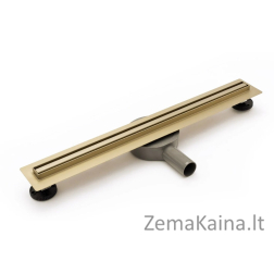 Dušo latakas REA Slim 360 Gold 80 cm, matinis auksas