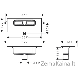 Dušo latako sifonas Hansgrohe uBox 01002180