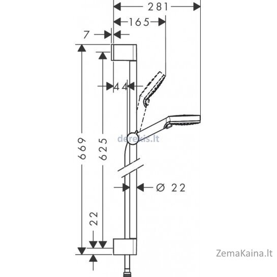 Dušo komplektas Hansgrohe Crometta 26532400 1