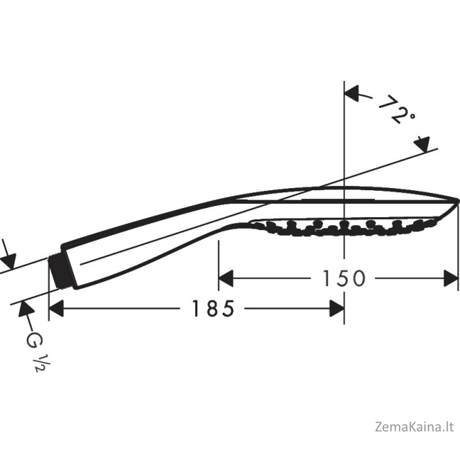Dušo galvutė Hansgrohe PuraVida 3 Jet, 28557000 1