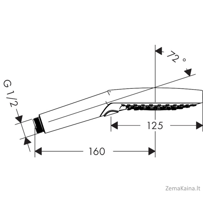Dušo galvutė Hansgrohe Raindance Select S 120, 26530000 1