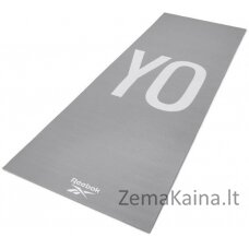 Dvipusis treniruočių kilimėlis Reebok Yoga – pilkas, 4 mm