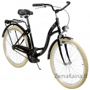 Dviratis AZIMUT City Lux 26" 2021 black-cream 2