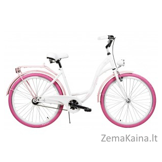 Dviratis AZIMUT City Lux 26" 2021 white-pink