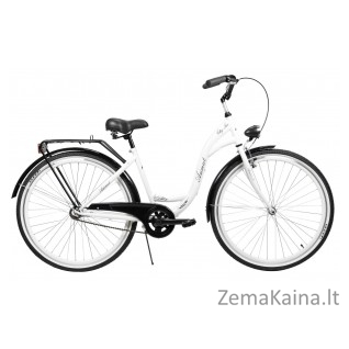 Dviratis AZIMUT City Lux 28" 2021 white-black