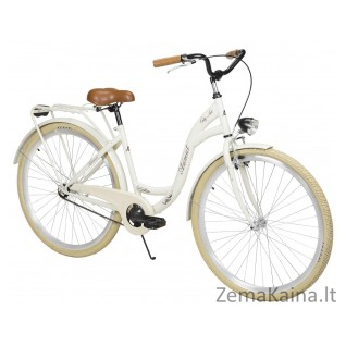 Dviratis AZIMUT City Lux 28" 2021 light cream
