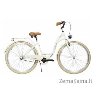 Dviratis AZIMUT City Lux 28" 2021 light cream
